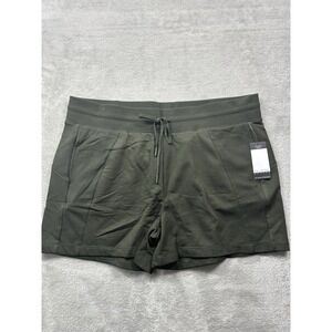 Sofia Vergara Fleece Shorts Women's‎ XL Green Pull-On Lounge Activewear NWT